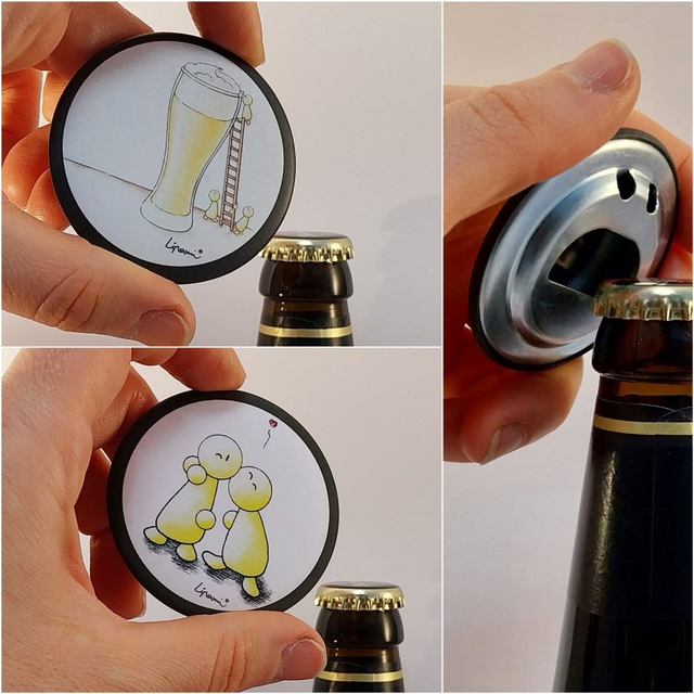 Flaschenöffner Lipami® - zwei verschiedene Motive