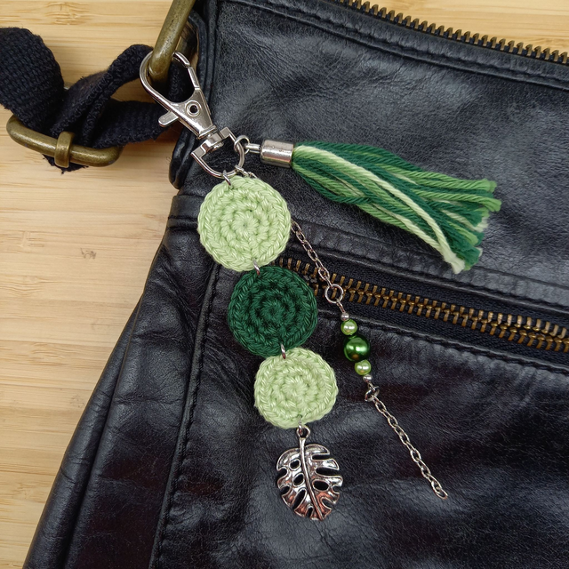 Bijou de sac vert - Monstera