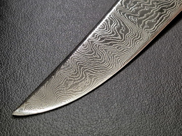 Faca Forjada Criolla Aço Damasco 10 Pol Cabo Chifre De Cervo