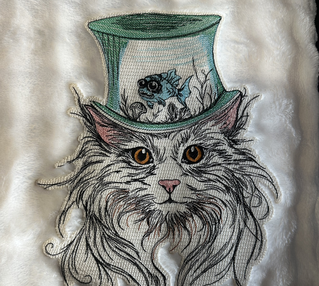 Blanket  - Steampunk Cat in a Hat