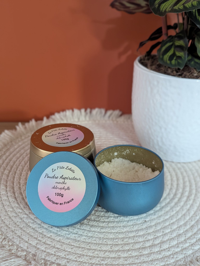 Poudre aspirateur menthe chlorophyle