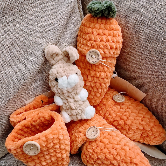 Handmade Crochet Bunny Pocket Pet – Mini Plush in Crocheted Egg