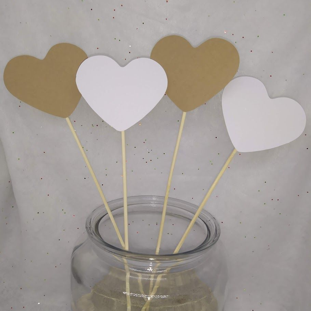 Lot de 400 cœurs sur pics 