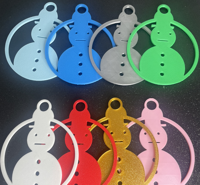 Ornement pour sapin - Bonhomme de neige