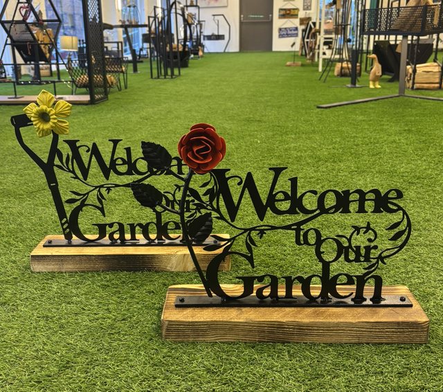 FLOWER WELCOME TO OUR GARDEN 