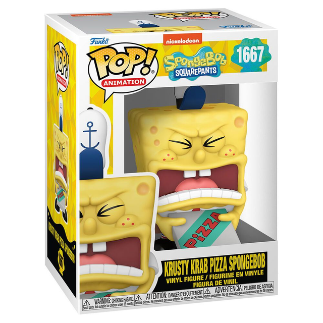 Funko - Krusty Krab Pizza Spongebob 9cm POP!