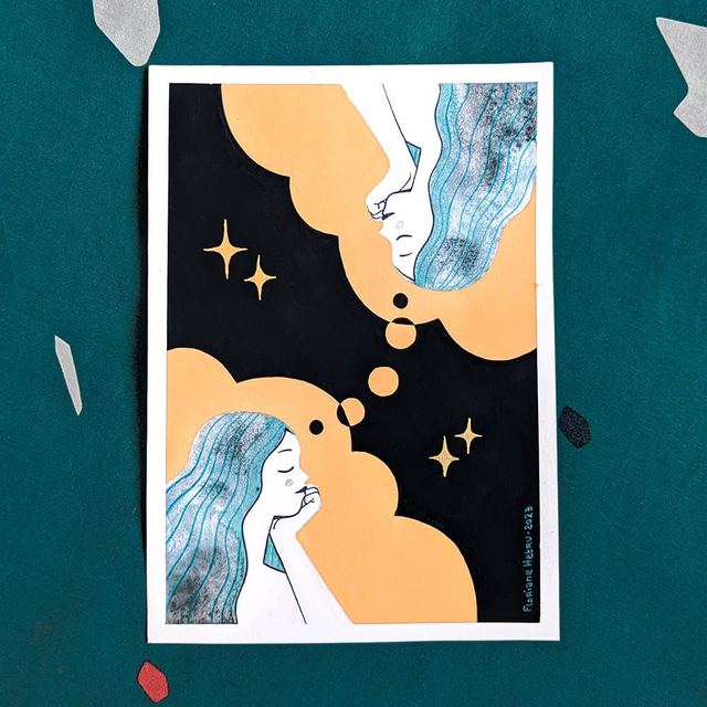 RÊVE-TOI COMME TU ES // original A5 doré ✨