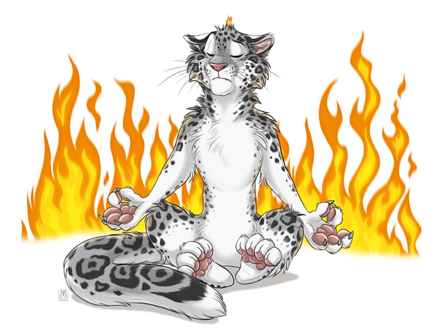 "This is Fine" Limited Hardfoam Print