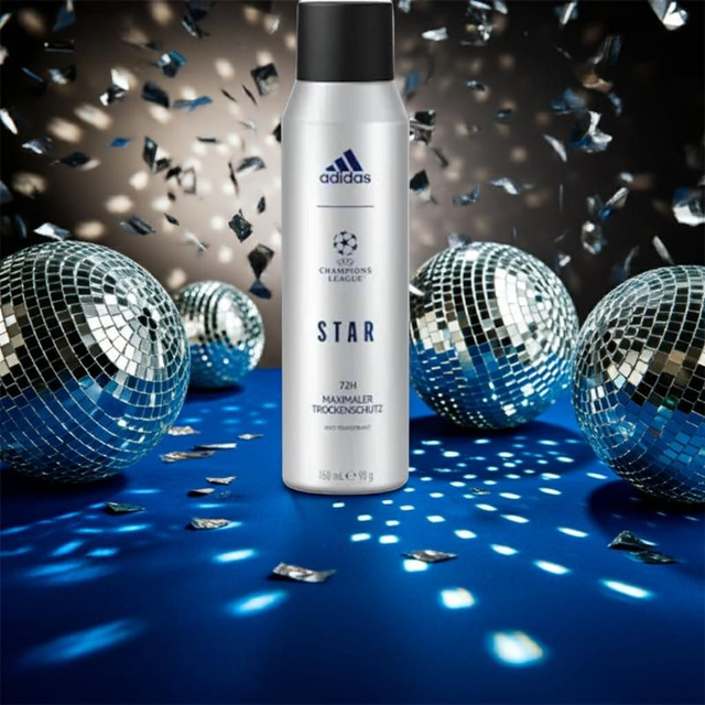 Adidas Champions League Star 72h 150ml | Men’s Body Spray & Deodorant