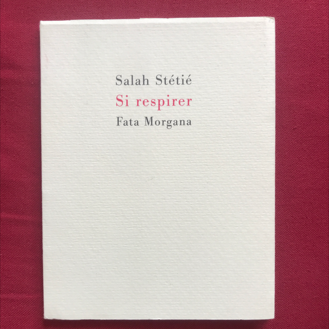 STÉTIÉ Salah - Si respirer