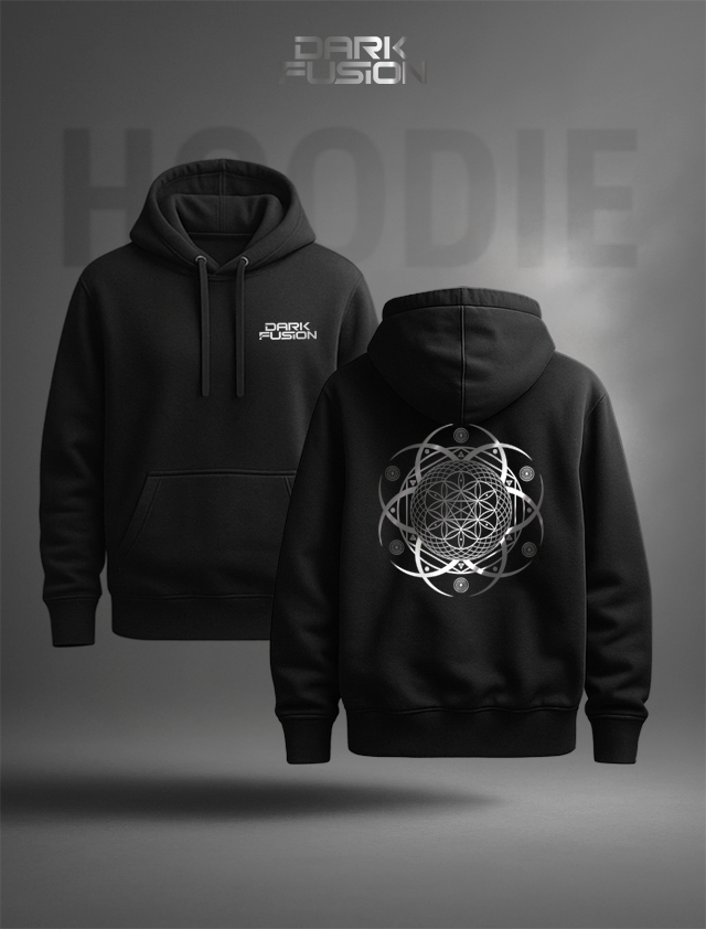 Dark Fusion Branded Silver Hoodie The Awakening