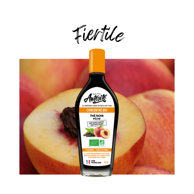 Antésite thé noir pêche bio