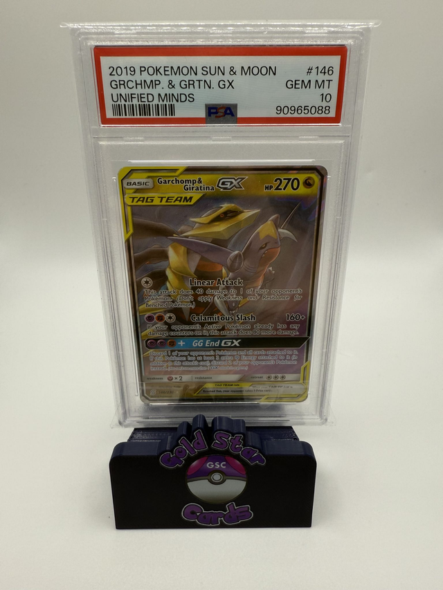 Pokemon Garchomp Giratina GX 146/236 Ultra Rare Unified Minds - PSA 10 Gem Mint