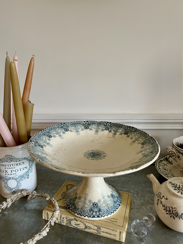 HENRIETTE - Compotier modèle Henriette par la manufacture française de Choisy le Roi - Terre de Fer