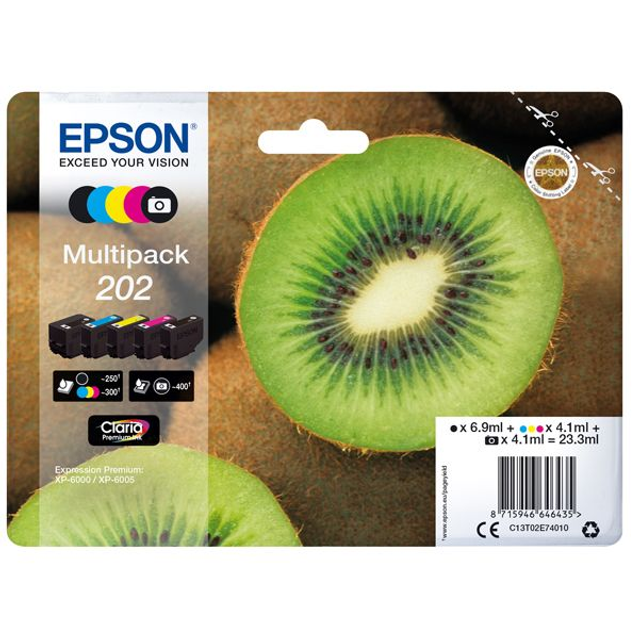 Epson Original OEM Ink Cartridges 202 (C13T02E74010) (multi Pack)