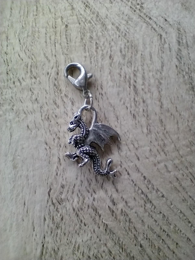3d dragon clip on charm