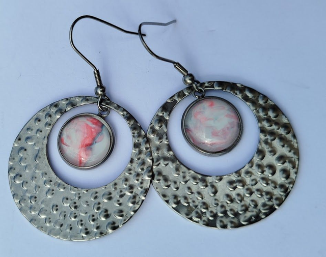 Boucles d'oreilles peintes