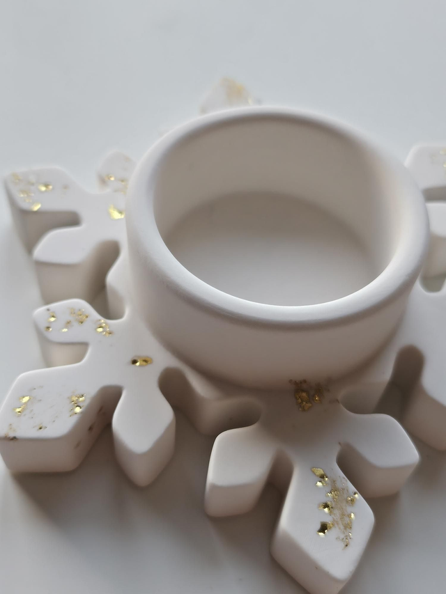 Bougeoir flocon de neige (modèle 4)