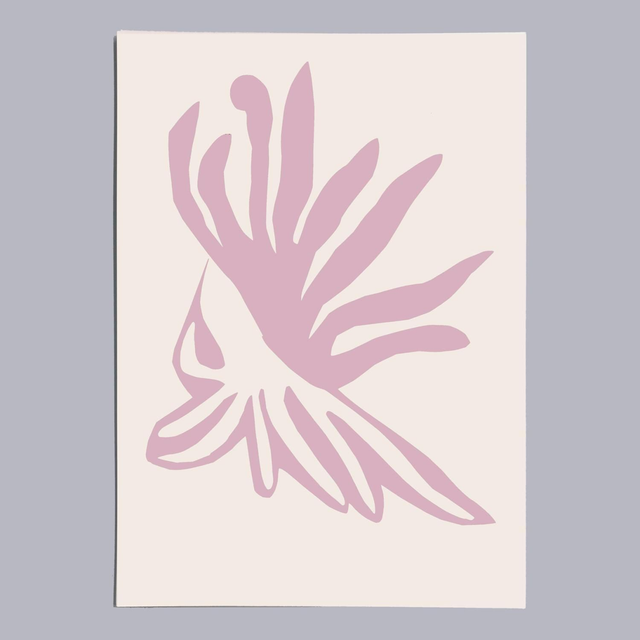 Sérigraphie rose, signées et numérotées, sur papier Offset 300g, format 45x32 cm.