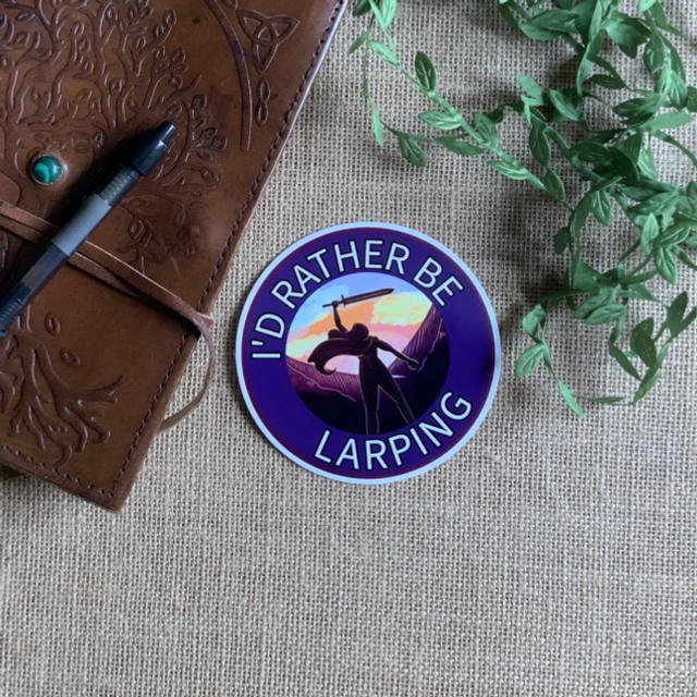 I’d Rather Be Larping - 10cm Sticker