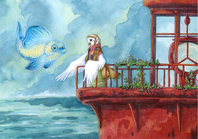 02 Rencontre en haut du phare A4 print