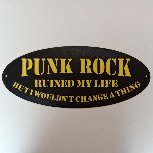 Punk Rock Ruined My Life Plaque