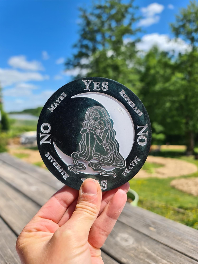 Planche à pendule Witch vert-bleu