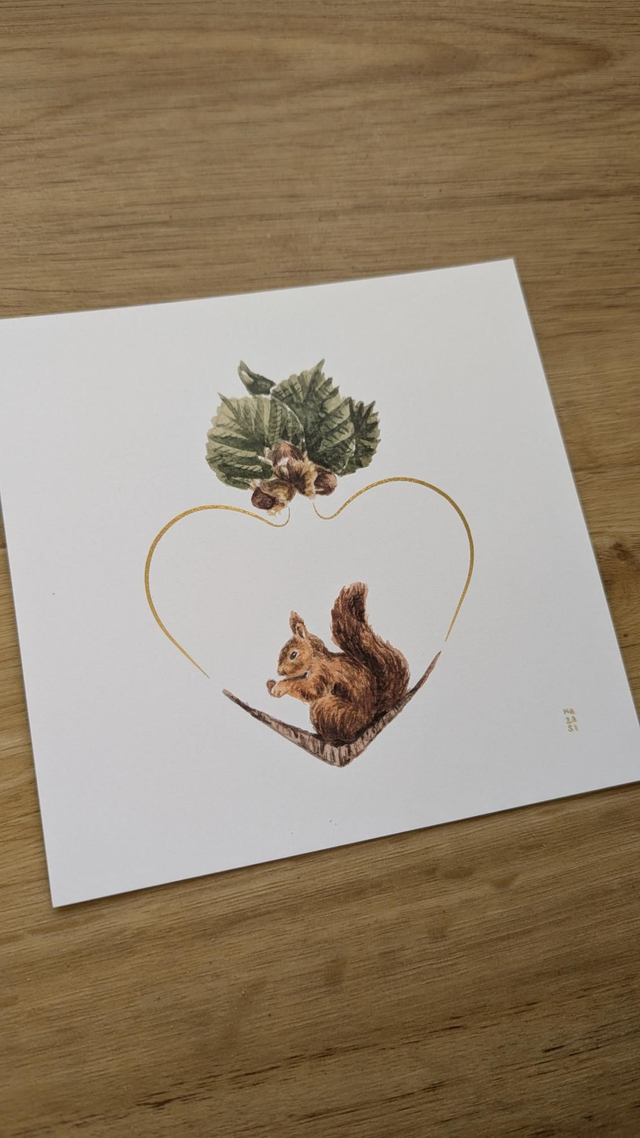 Carte écureuil 