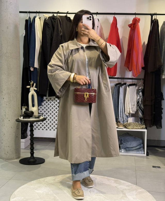 Trench façon cape 