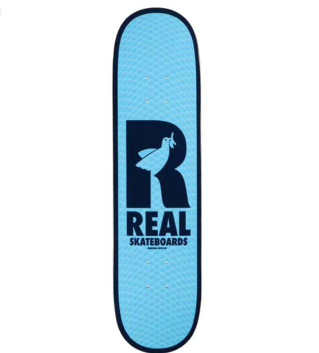Real Renewal Doves Skateboard Deck Blue - 7.75"