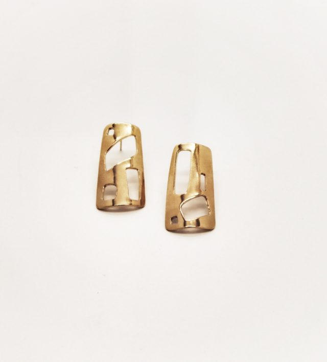 Brincos Retangulares Orgânicos Grandes KAI02PL002