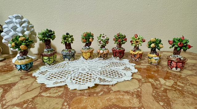 Bomboniere alberelli in ceramica su richiesta