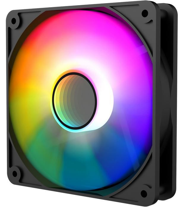 CiT Halo 120mm Infinity ARGB Black 4pin PWM PC Cooling Fan