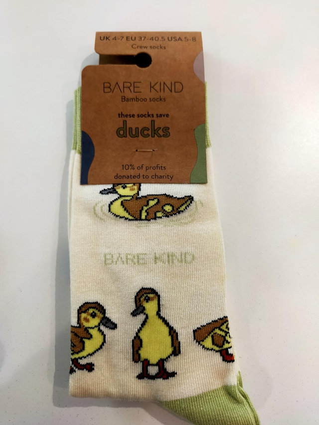 Duck Bare Kind Bamboo Socks. Size 4-7