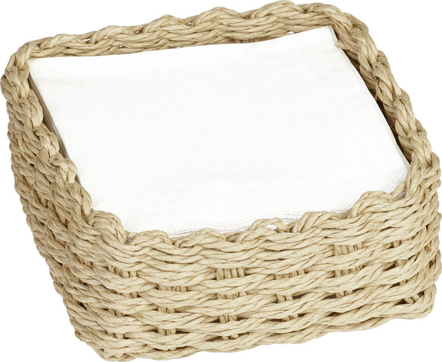 Cesta servilletero lunch natural