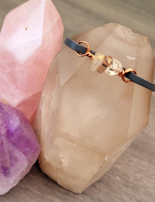 Bracelet/Anklet- Rutile Quartz