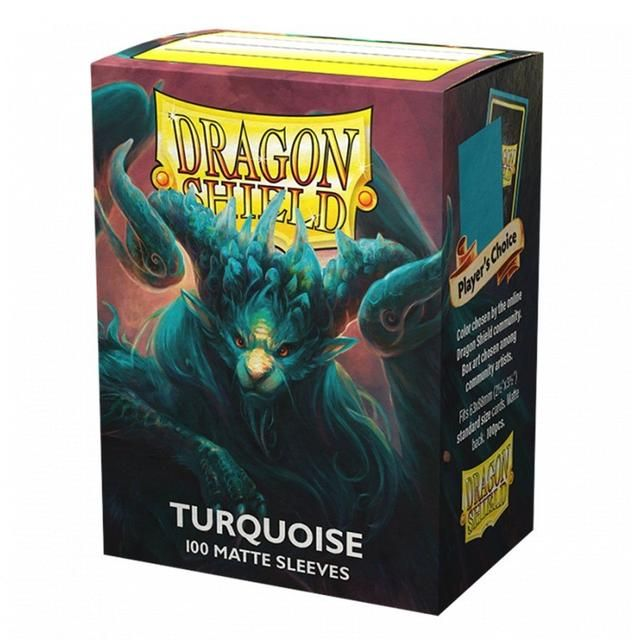 Dragon Shield Matte Turquoise Standard Size Card Sleeves 100ct