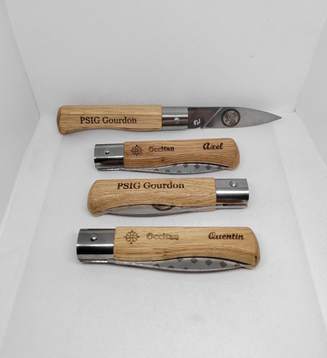 Gravures couteau personnalisée