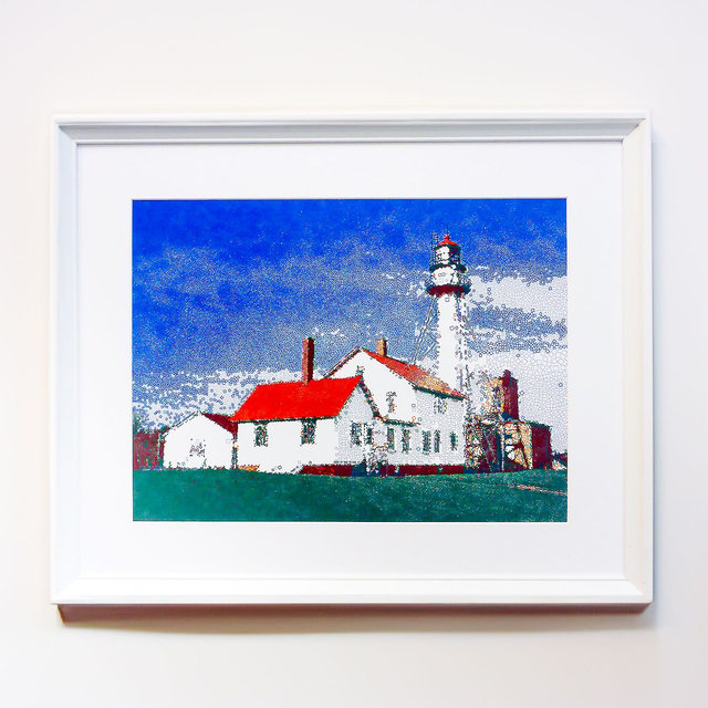 Whitefish Point Lighthouse A3 Poster Reproduction (unframed)