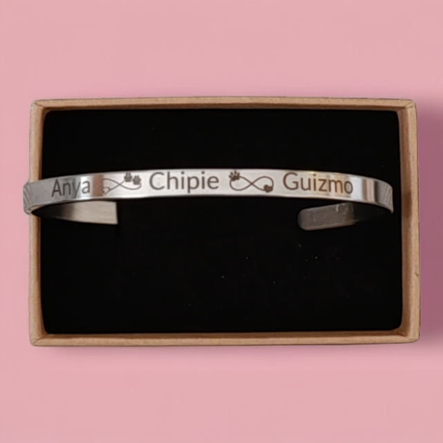 Manchette 5 mm argentée