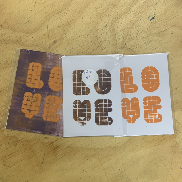 Love (set of 2 postcards)