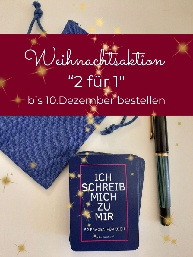 "Ich schreib mich zu mir" - Kartenset mit 52 Fragen für mehr Selbstklarheit
