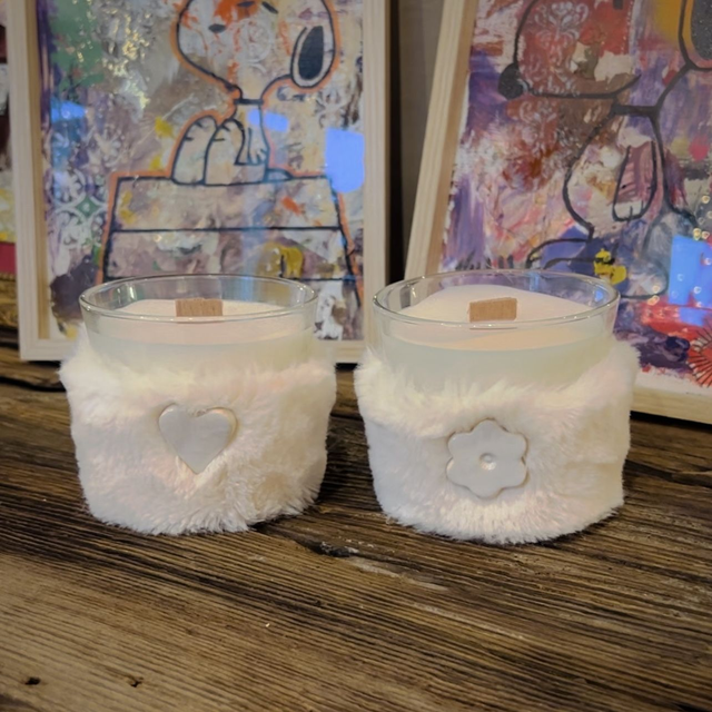 Bougie Fourure Fleur