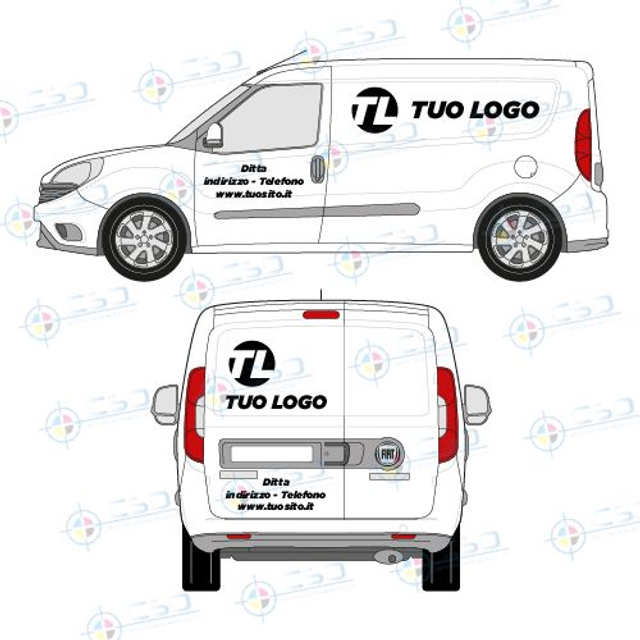 Personalizzazione furgoncino Basic come da immagine (prezzo comprensivo IVA)