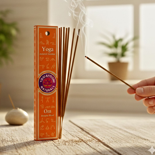 Yoga &amp; Yogini OM Naturals Bastoncini Incenso per lo Yoga