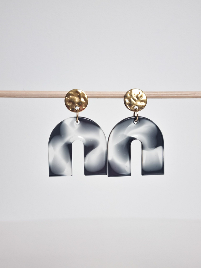 Arc : Transp marbré noir 1