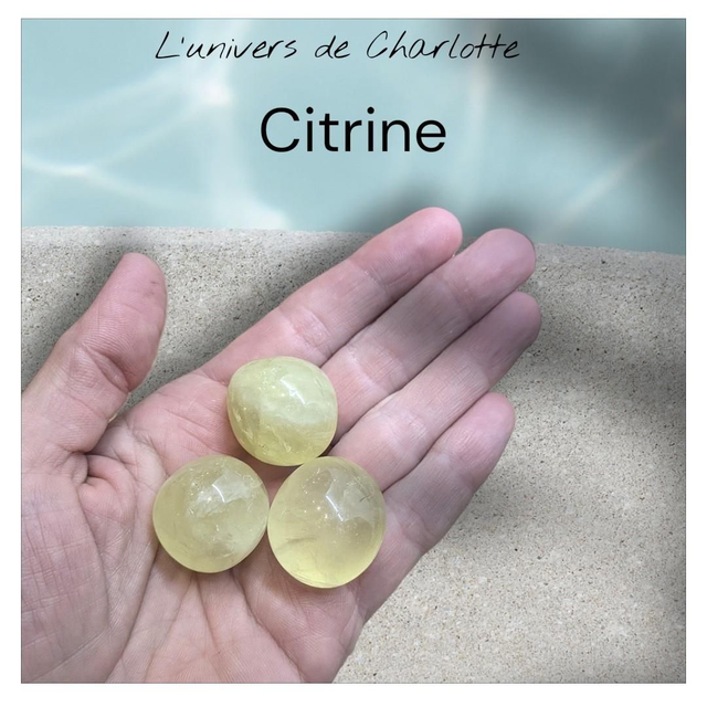 Pierre roulée "Citrine"