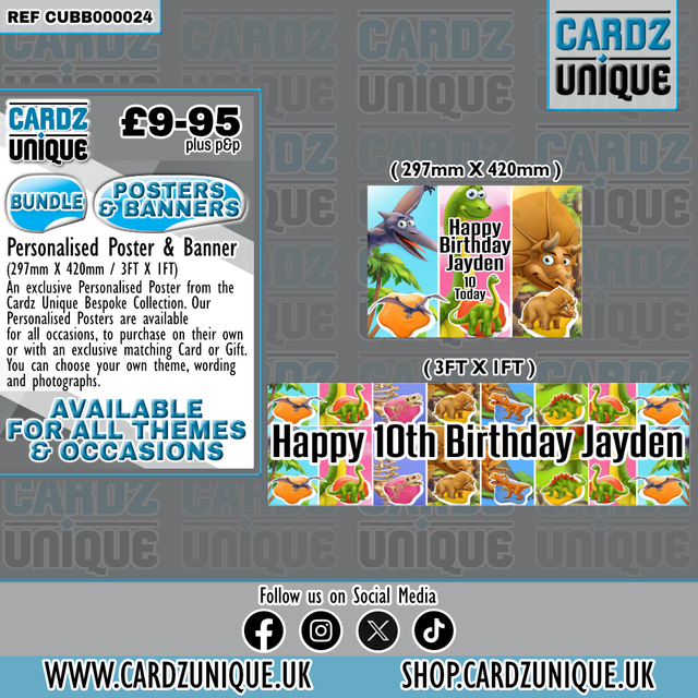 Personalised Poster &amp; Banner Bundle