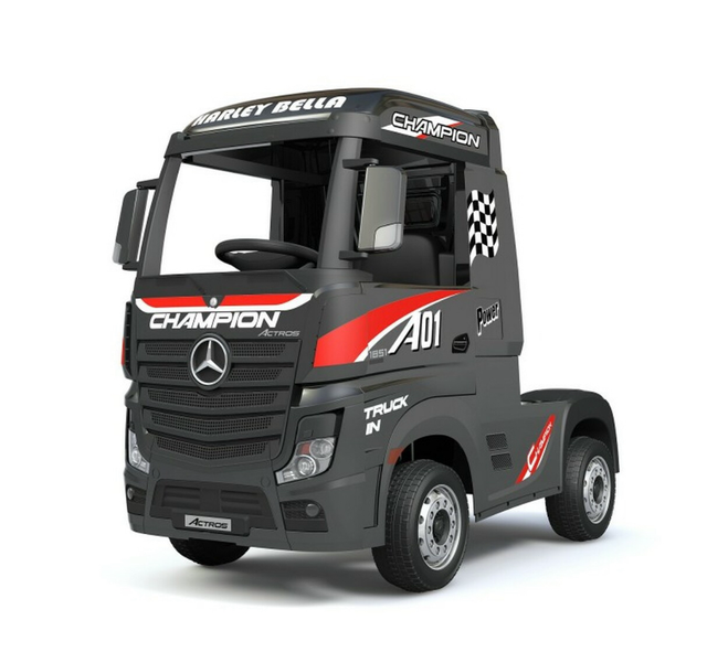 Licensed Mercedes Benz Actros Black 24V Electric Ride On Truck
