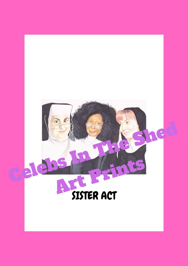 Sister Act Limited Edition A5 Portrait Drawing Print